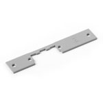 Escutcheon plate flat, short