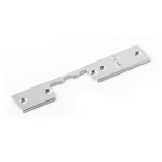 Zinc-coated escutcheon plate flat, short