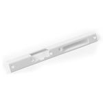 White escutcheon plate angular, long, left